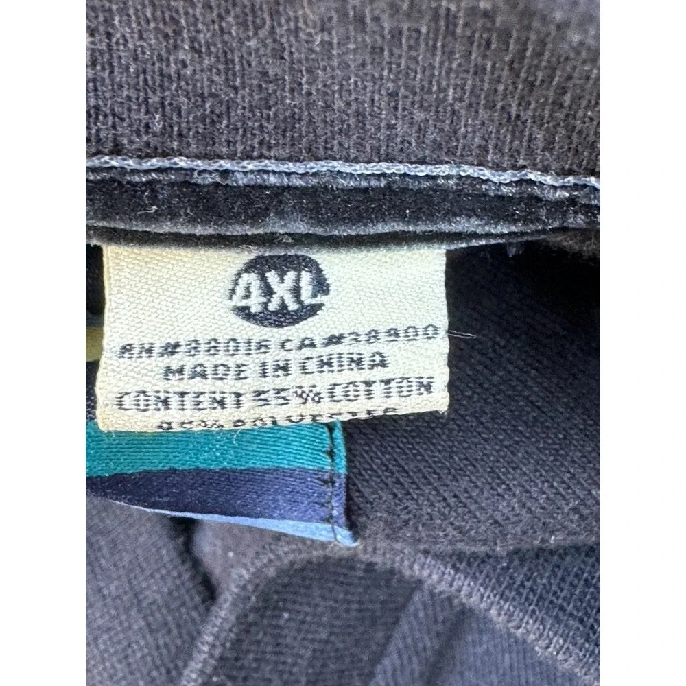 Pelle Pelle Cardigan Sweater Jacket 4XL Black Y2K Streetwear Hip‎ Hop Crest Mens